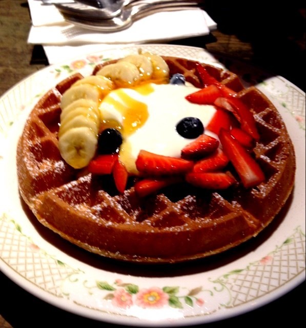 Strawberry & Banana Waffle