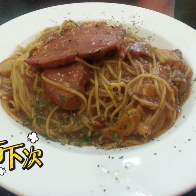 紅酒汁煮煙鴨胸天使麵