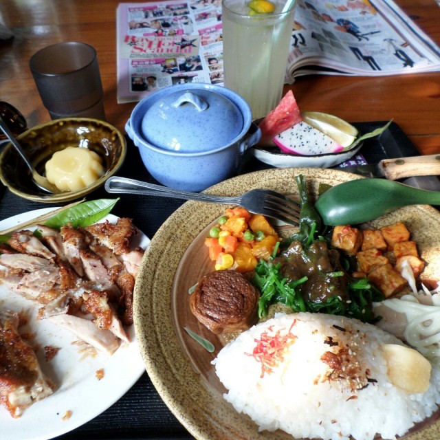 香酥大雞腿排飯