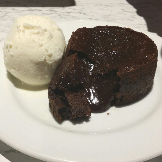 Chocolate Lava With Vanilla Ice Cream