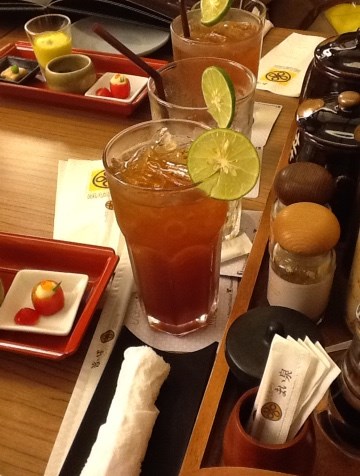 Ice lemon tea
