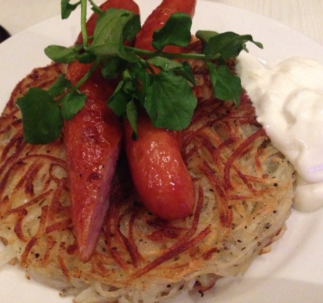 Pork & Garlic Sausage Rosti