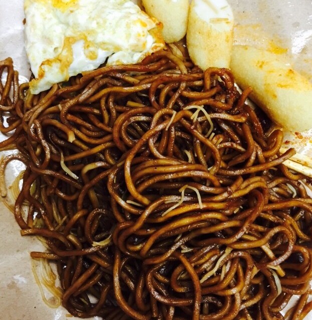 Char Me & Fishcake & egg