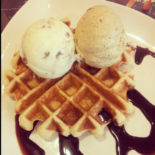 Waffle With Ice Cream