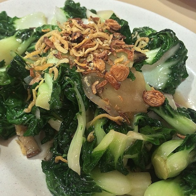 Stir Fried Nai Bai With Garlic