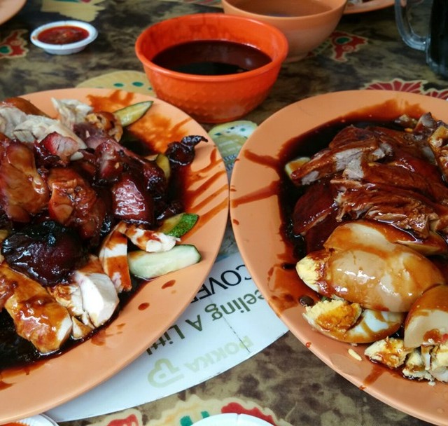 roast duck, chicken, roast pork