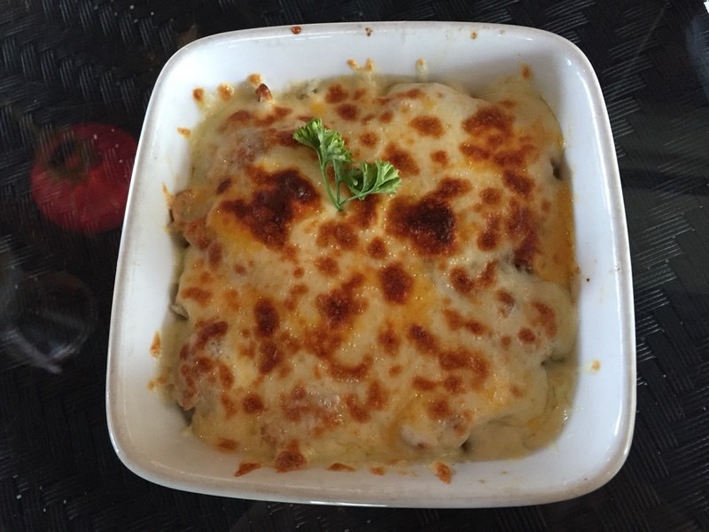 Chicken cheese baked rice in white sauce Six Inch Café's photo in