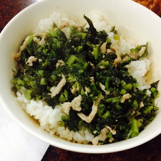 雪菜肉丝饭