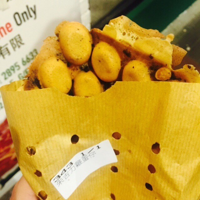 正，朱古力粒溶哂每粒雞蛋仔！