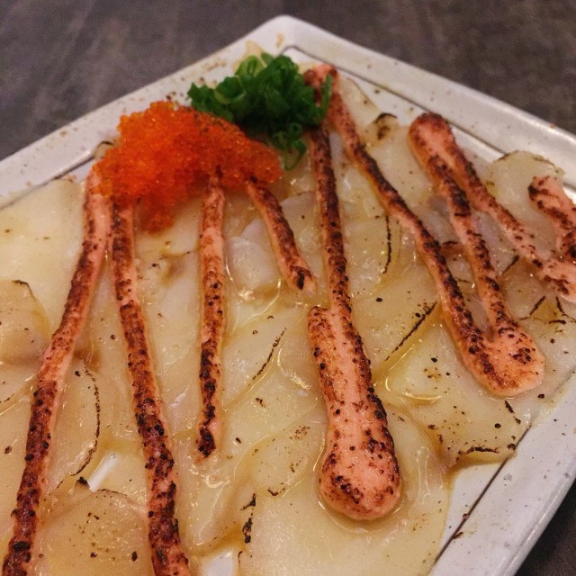Scallop mentaiyaki