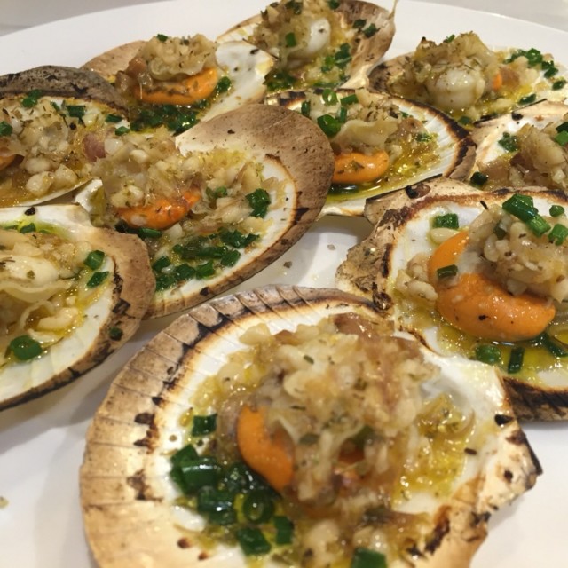 หอยเชลล์อบเนย