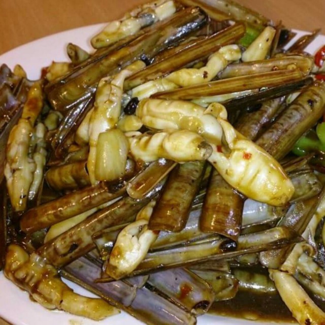 豉椒炒蛏子