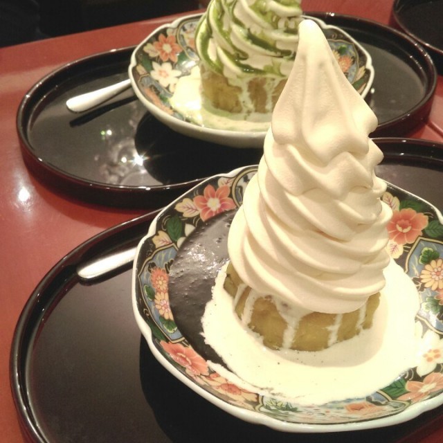 烧蕃薯霜淇淋黑芝麻