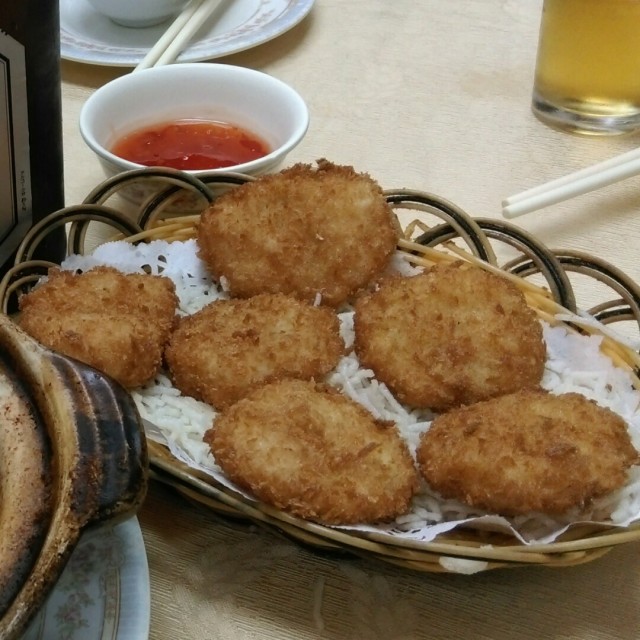 炸墨鱼饼