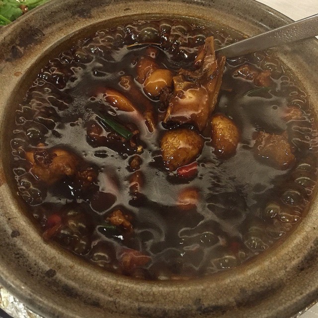 Braised chicken