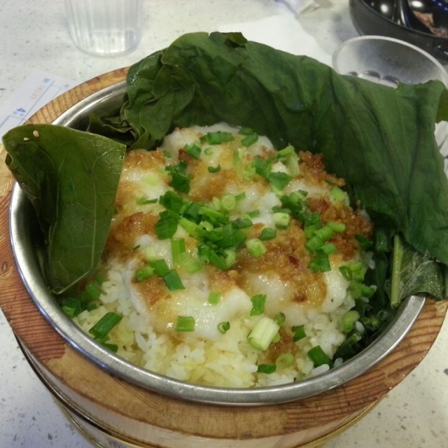 蒜蓉斑塊蒸籠仔飯