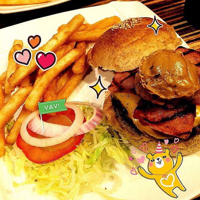 花生醬燒烤牛肉堡