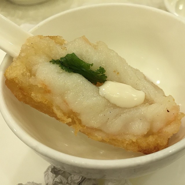 炸虾多士