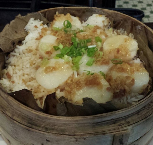 蒜蓉帶子蒸飯