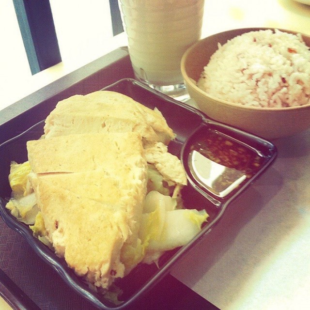 豆腐扒飯