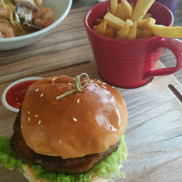 Pork Steak Burger