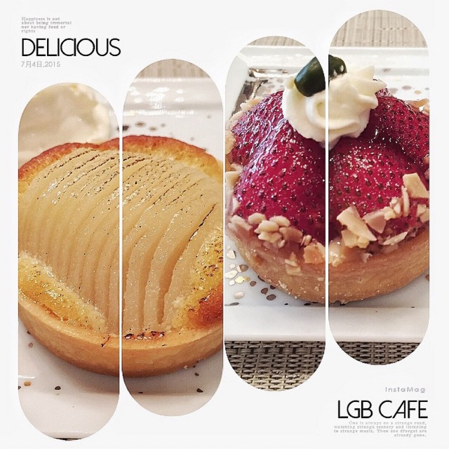 Pear Tart, Strawberry Tart