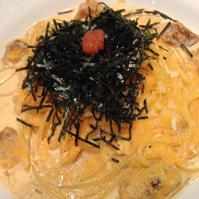 蟹肉明太子奶油義大利麵