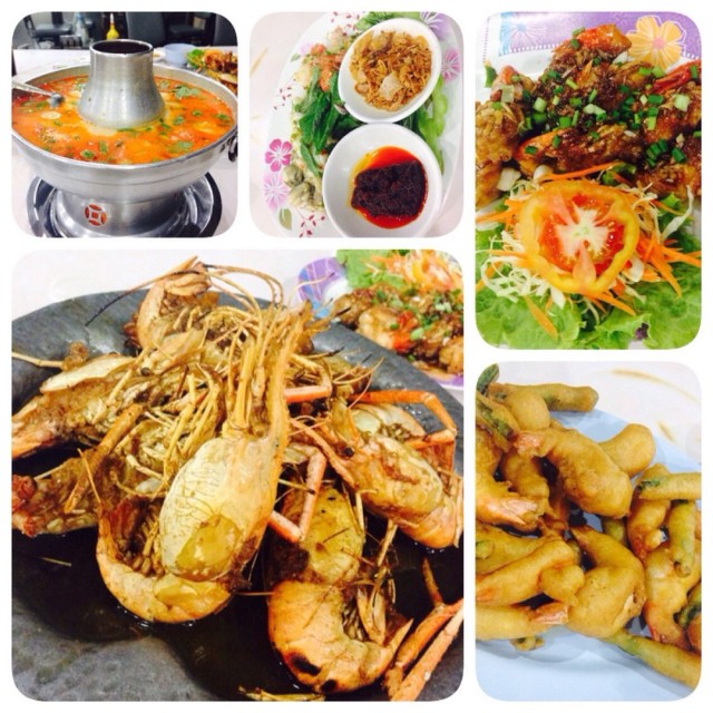 กุ้งอบภูเขาไฟ กินแร้วฟินมากเนื้อกุ้งหวานๆกินกับนำ้จิ้มซีฟู้ดรสแซ่บเวอร์. #WTF