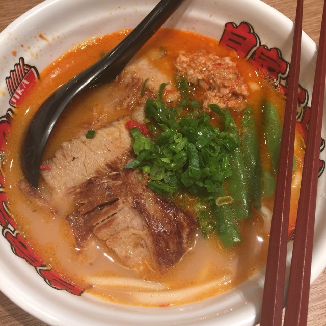 辣豚肉烏冬