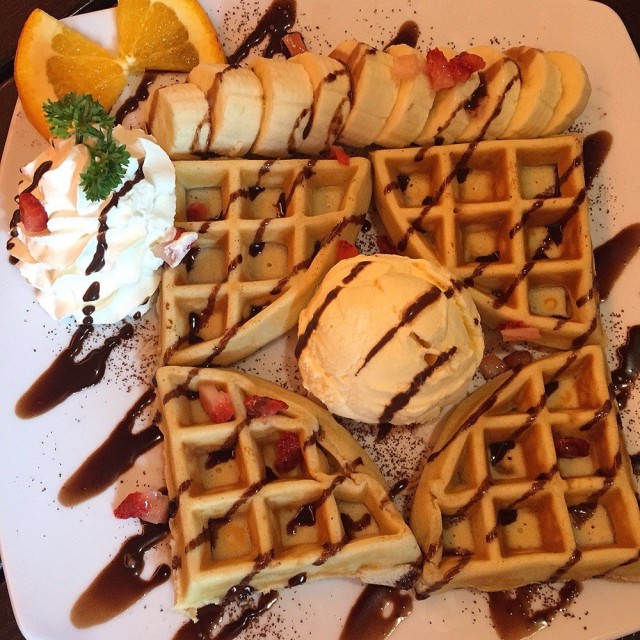 วาฟเฟิลไอศครีม