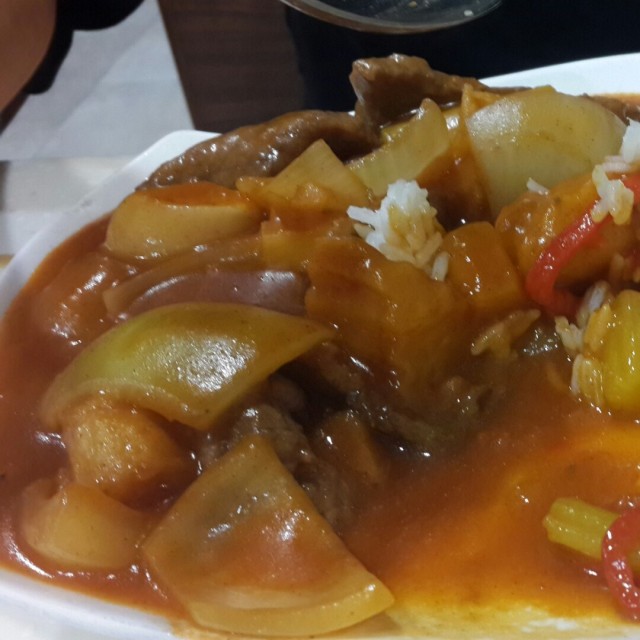 孜然薯仔牛肉飯