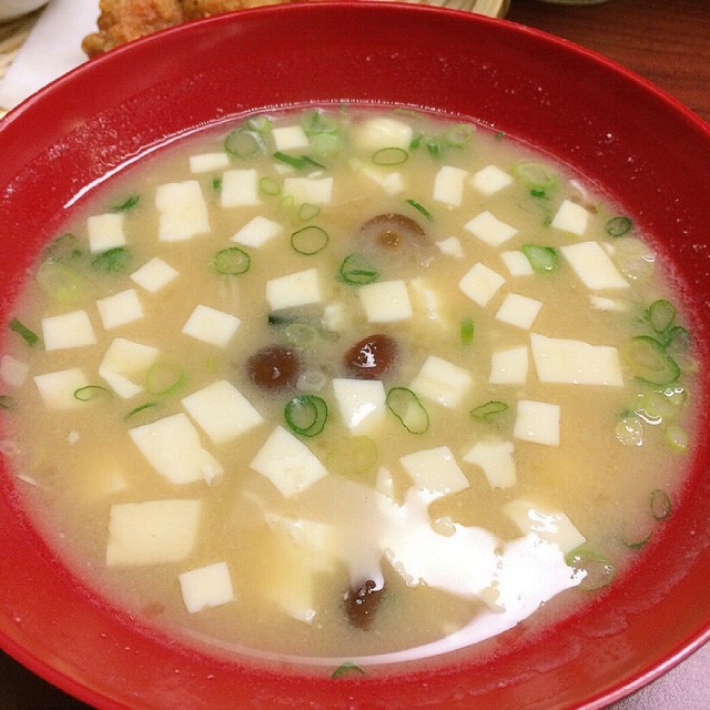 好喝耶 有豆腐跟菇類