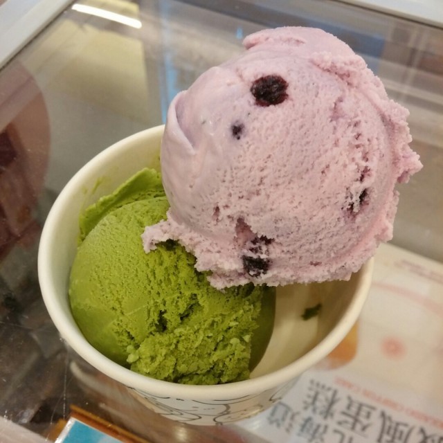 抹茶藍莓雪糕