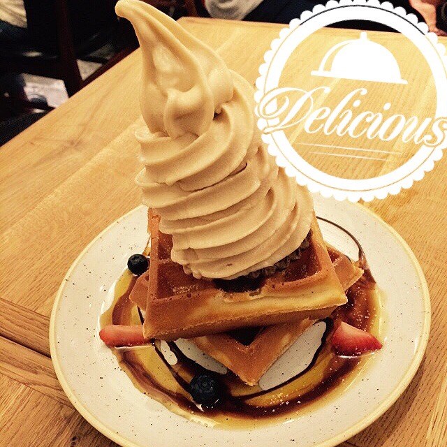 Waffle With Ice Cream