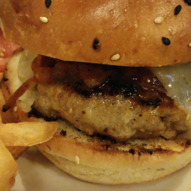 Pork Burger with Apple Sauce