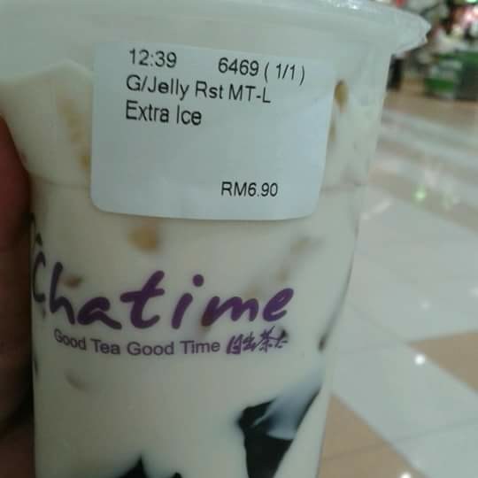 Grass jelly tealive