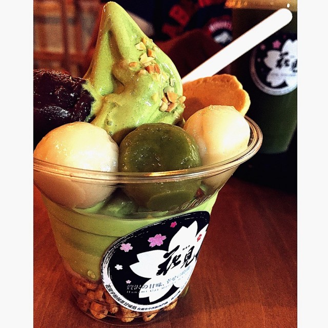 宇治抹茶白玉聖代