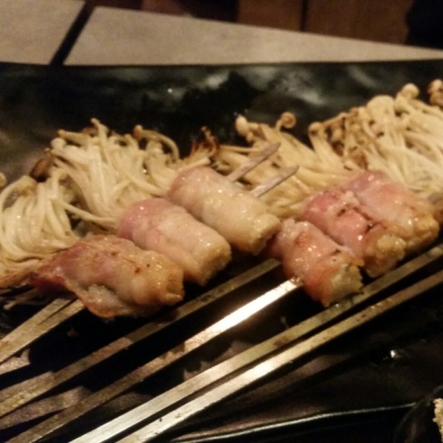 Enoki Mushroom with Bacon