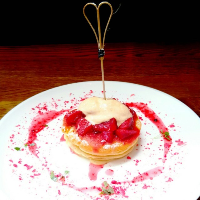 Buttermilk Pancakes with Strawberries