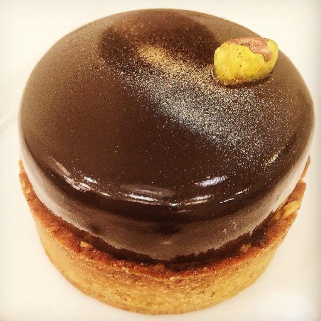 Pistachio Chocolate Tart