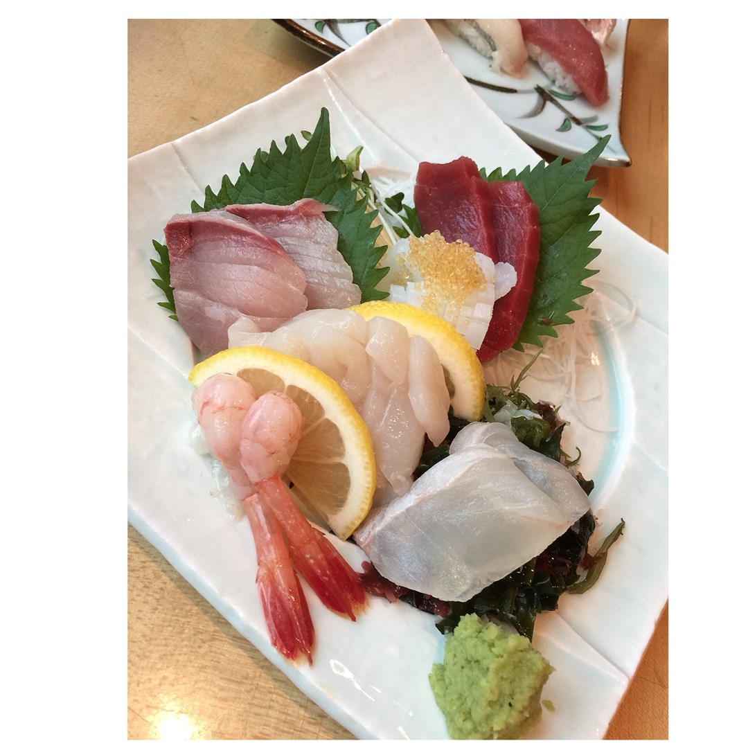 assorted sashimi