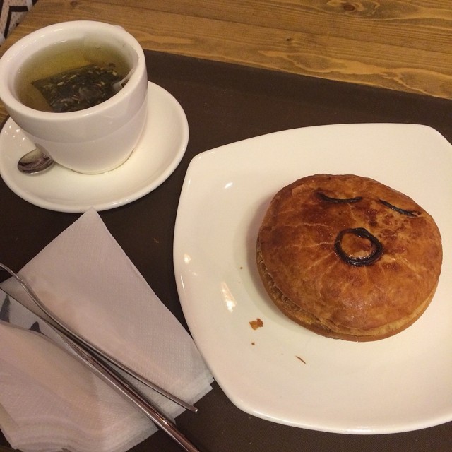 Thai green curry chicken pie