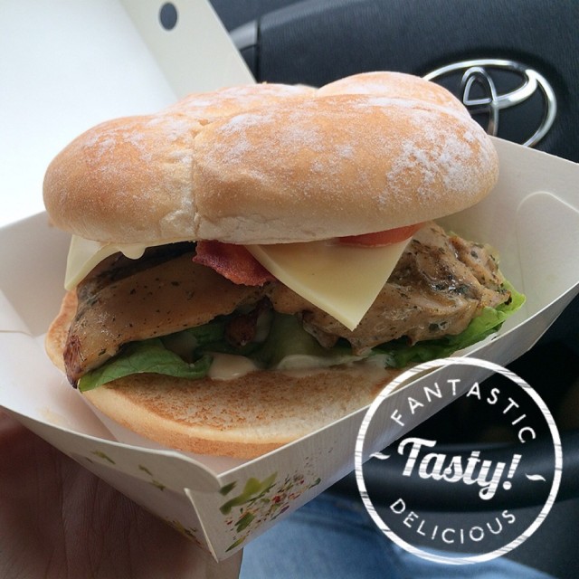 Tasty oven roasted burger