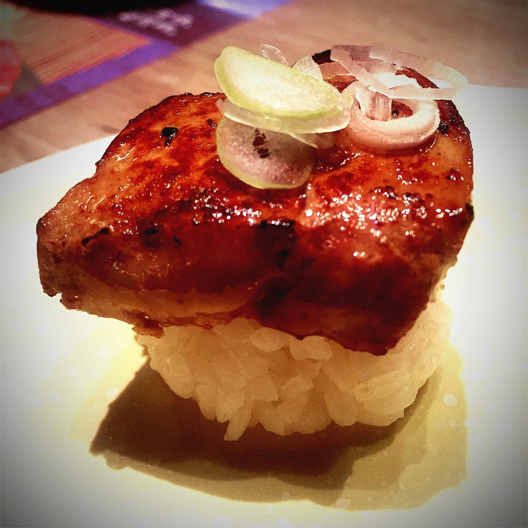 鹅肝寿司   i love evil food  hk$