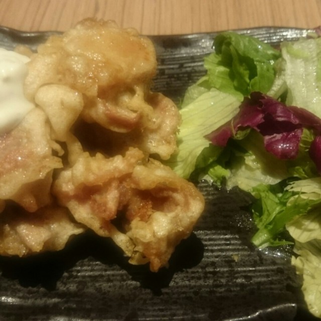 deep fried special chicken with tartar sauce