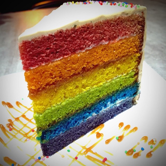 Sea Salt Rainbow Cake