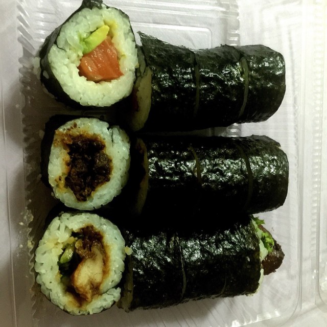 Rolls: Salmon & Avocado/ Korean BBQ Beef/ Teriyaki Chicken 