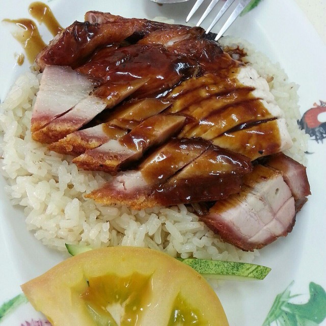 Roasted pork rice