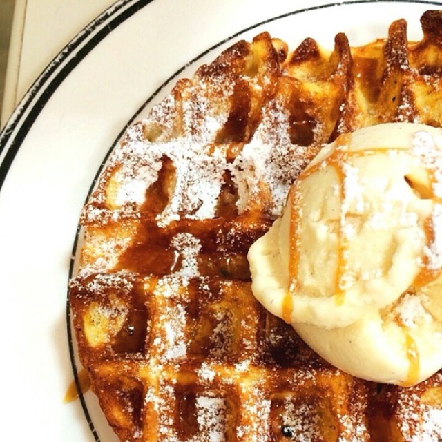hot iron waffle