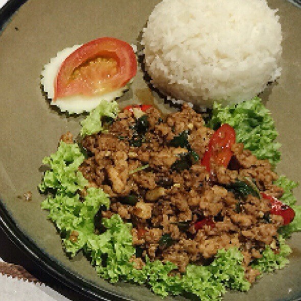 Spicy Thai Basil Pork Rice